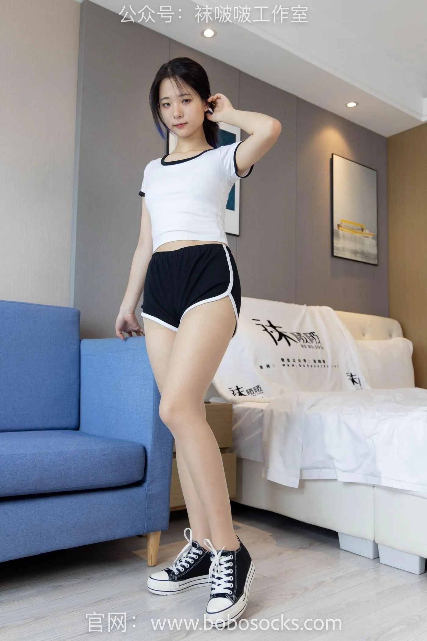 [BoBoSocks袜啵啵]NO.098 小淳-板鞋、肉丝 [140P]插图6